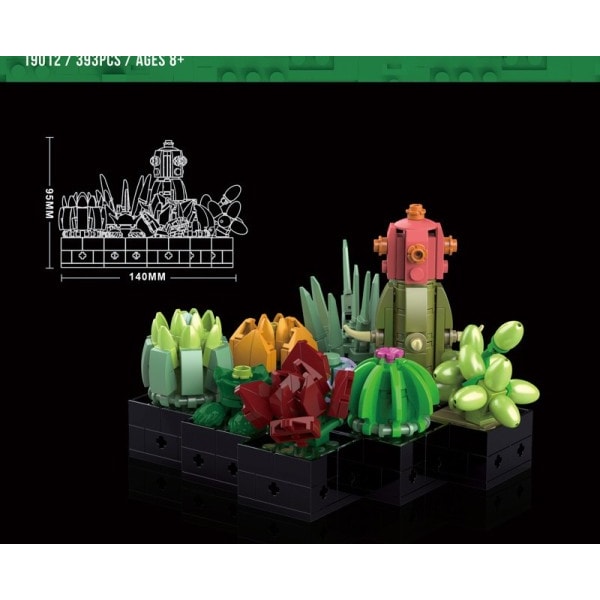 Udødelig Blomster Potte Ornamenter Sukkulenter Model Værelse Dekoration Bygge Klodse