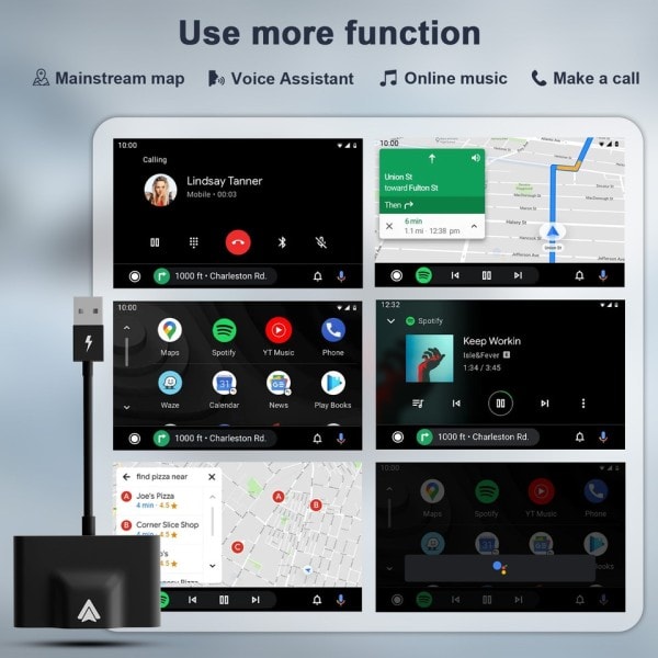 Langaton Carplay Dongle,Uusi Langaton Auto Auto Adapteri Androidille