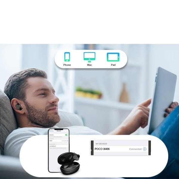 Bluetooth høreapparat usynlig genopladeligt høreapparat digital lyt lyd forstærker