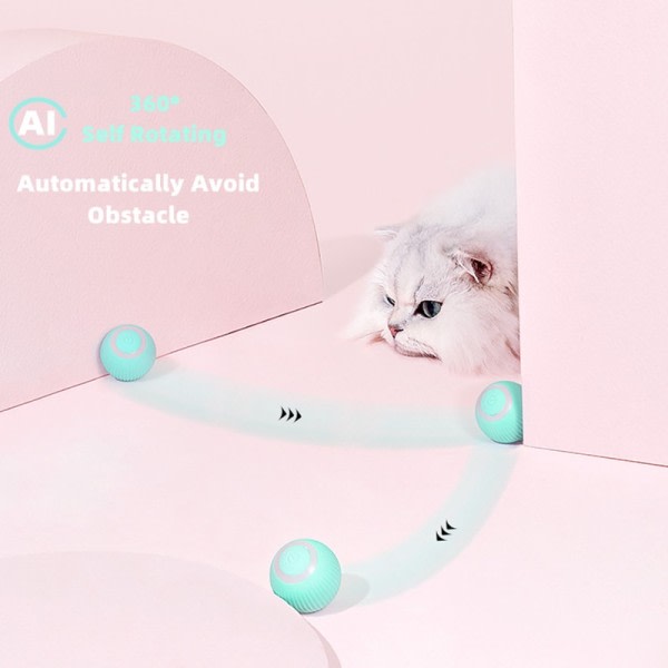 Elektrisk Katt Ball Leker Automatisk Rulling Smart Katt Leker
