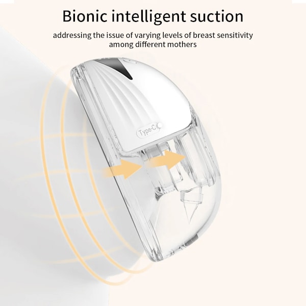 2 bitar Bärbara Bröst Pump Hands Free Elektrisk Bröst Pumpar Komfort Mjölk Samlare Lätt med LED Display 4 lägen & 12 Levels