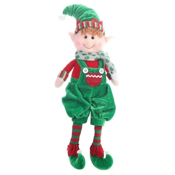 Jul plysch ben tomte docka prydnader pojkar och flickor tomte leksak dockor nyår hem dekorationer