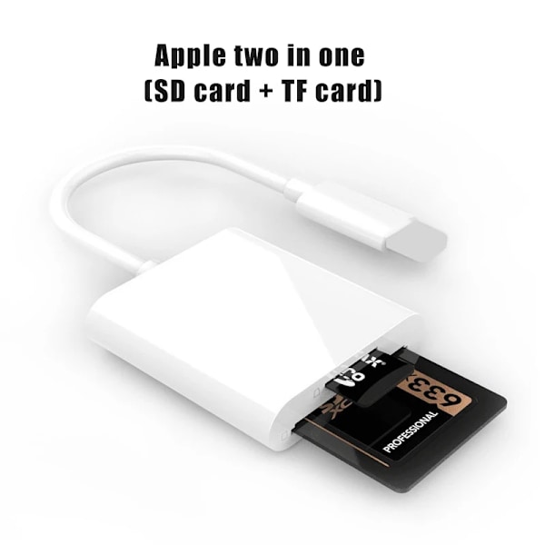 2 In 1 SD TF Minne Kort Adapter