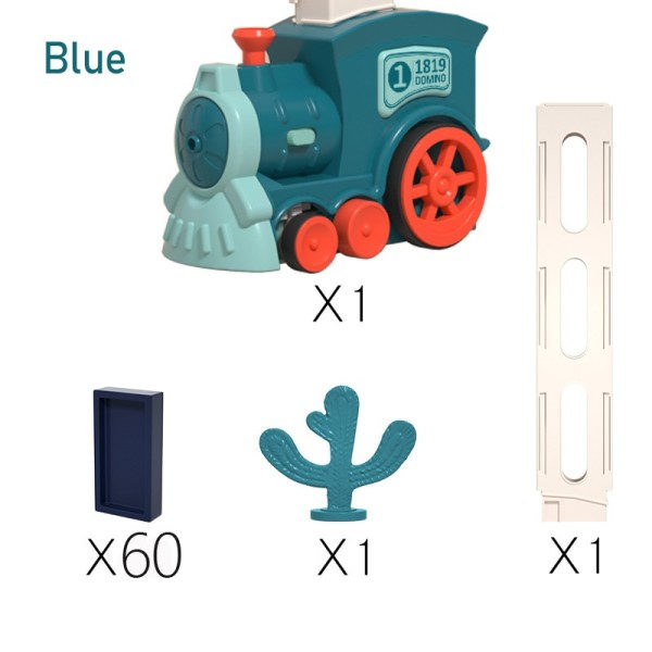 Lapset Sähkö Domino Juna Auto Setti Ääni & Valo Automaattinen Asiointi Domino Tiili Blocks Koulutus lelu