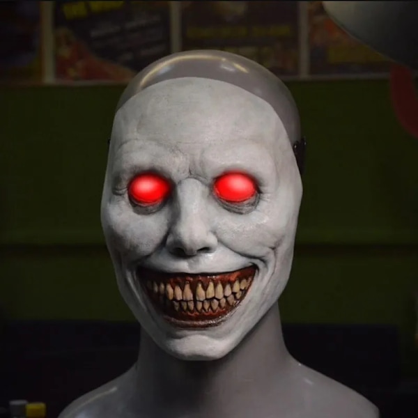 Uhyggelig Halloween Maske Smilende Dæmoner Rædsel Ansigt masker Den Onde Cosplay Rekvisitter