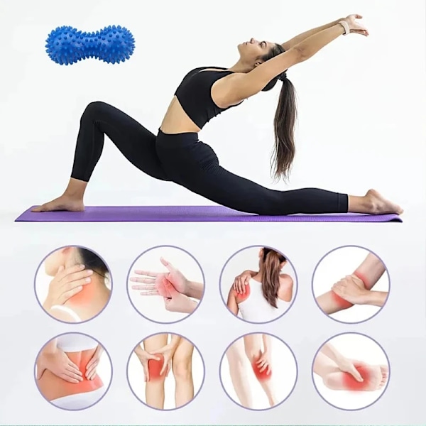 Fot Massage Roller Jordnöt Spiky Ball Myofascial Balls Massager För Plantar Faciitis Mobility Nacke Rygg Fot Massage
