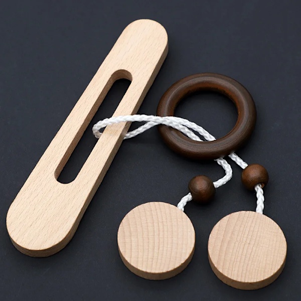 Intelligent Lås opp Toy Kong Ming Lock Brain Teaser Iq Puzzles Tre Leker