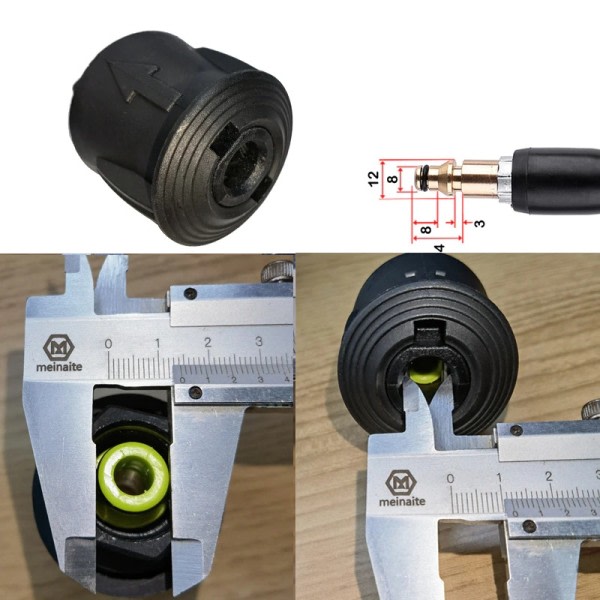 Høj tryk vasker udløb slange adapter slange stik spray vand pistol led bil tilbehør