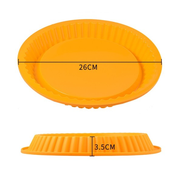 26 cm silikon kaka bakning bricka hög temperatur pizza paj panna lätt släpp toast bröd form för kök