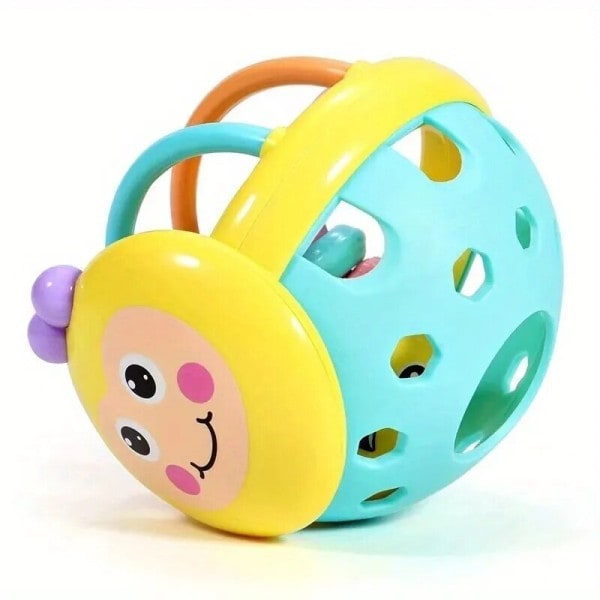 Baby Toy Catch Ball Bendy Baby Walker Rattles Utveckla Intelligens Ball Plast Klocka Skallra docka