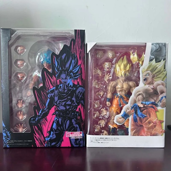 Super Saiya Anime Action Figurer Modell Leker