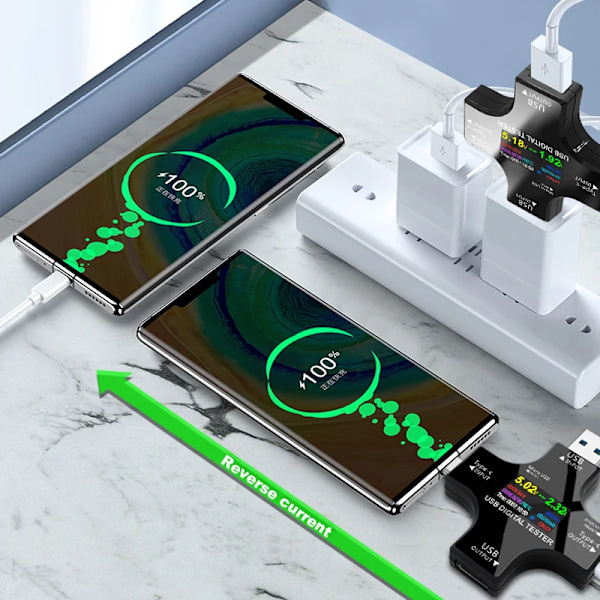 Bluetooth tyyppi-C PD digitaalinen volttimittari virta mittari ampeerimittari jännite usb virta testeri