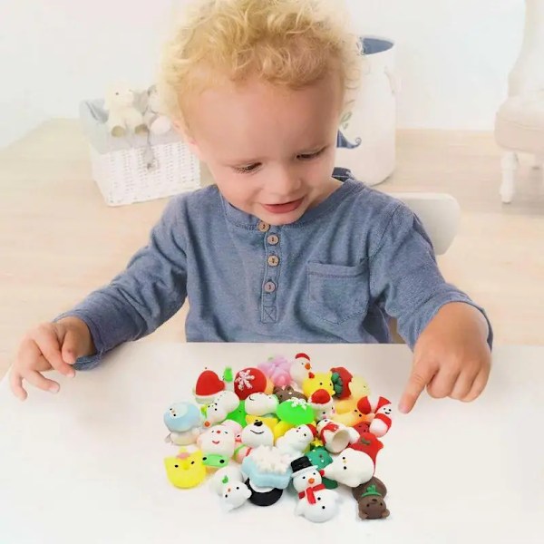 Advent kalender elastisitet jul advent kalendere mochi leker uvanlig juletema mochi plysj leketøy