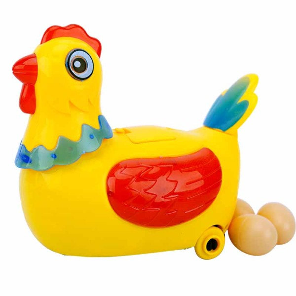 Ny värpning ägg kyckling anka batteri drift leksak figur action leksak med blinkande ljus