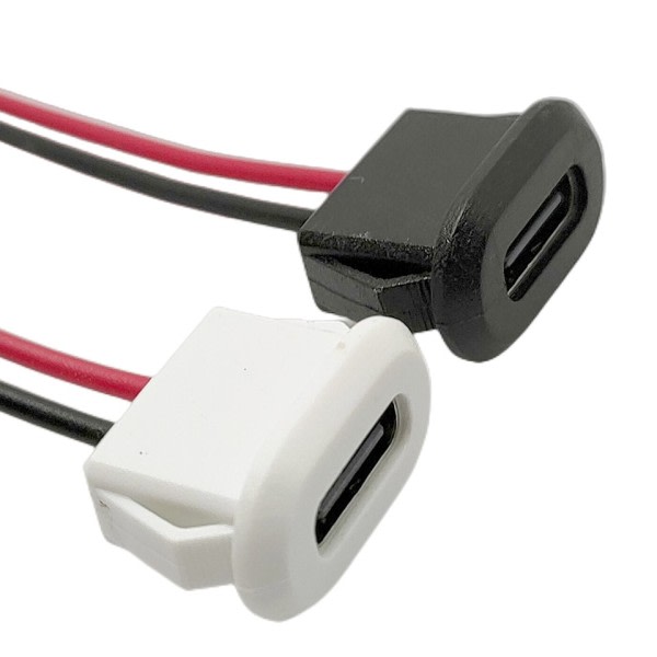USB Typ C Anslutning Jack Kvinna Typ-C Med kort spänne 3A Hög Ström Snabb Laddning Jack Port USB-C Laddare Plug Socket