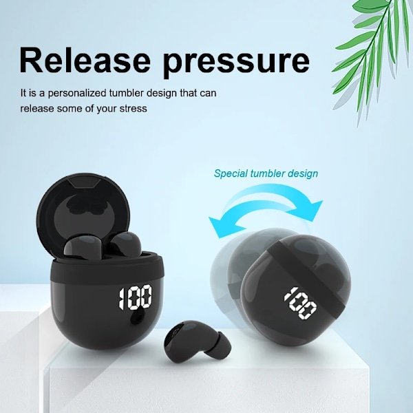 mini hörlurar trådlösa bluetooth hörlurar sleep headset med mikrofon brusreducering tung bas öronsnäckor