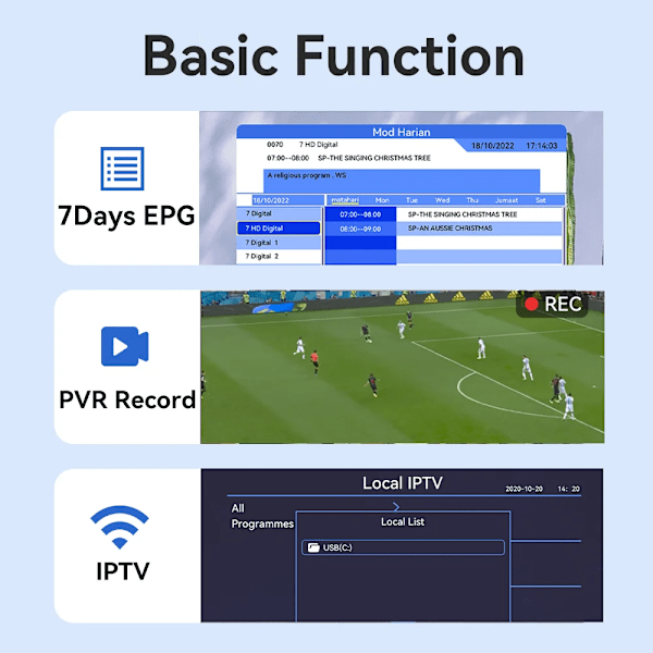 Mini TV tuner HEVC 10Bit U8mini Digital Terrestrisk mottaker