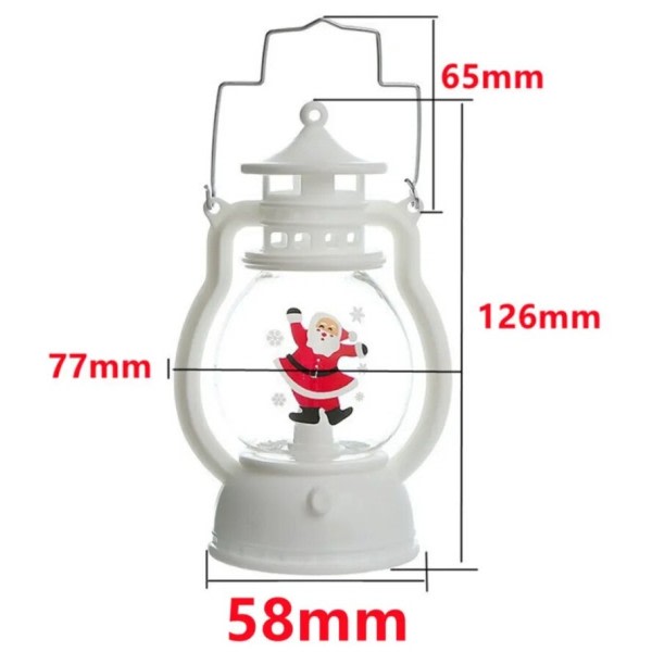 LED Lantern Ljus Jultomten God Jul Dekorationer Jul Dekorativ lampa