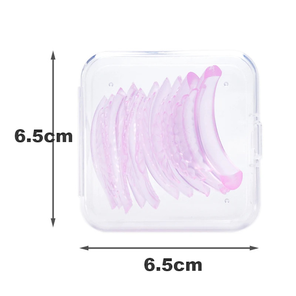 5 par 5 storlek fransar lyft silikon kuddar ögonfrans perm 3D curler ögonlappar  applikator verktyg ögonfransar förlängning tillbehör