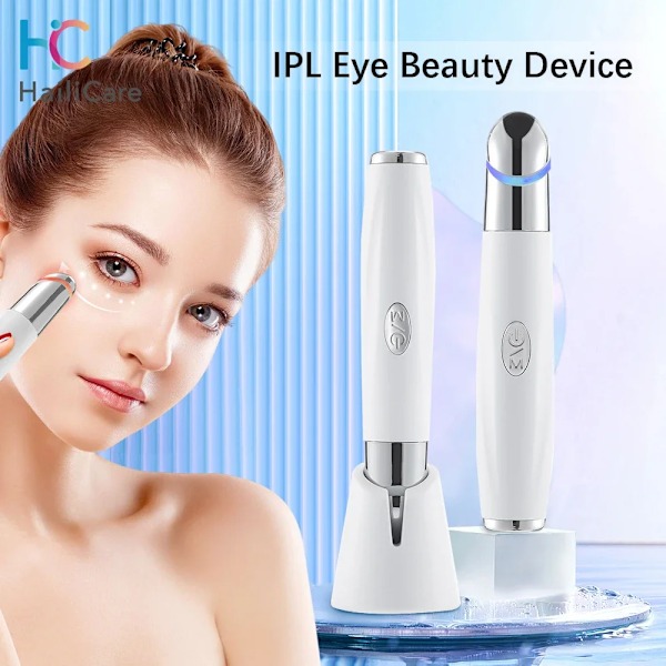IPL Vibration Eye Massager Anti Mørk Cirkel Blå Lys  Anti Rynke Eye Massage Pen
