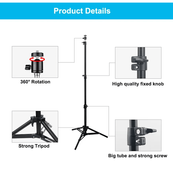 110 cm Universal Portabel Fäste för magcubic HY300 pro Projektor Stativ Stativ Fäste