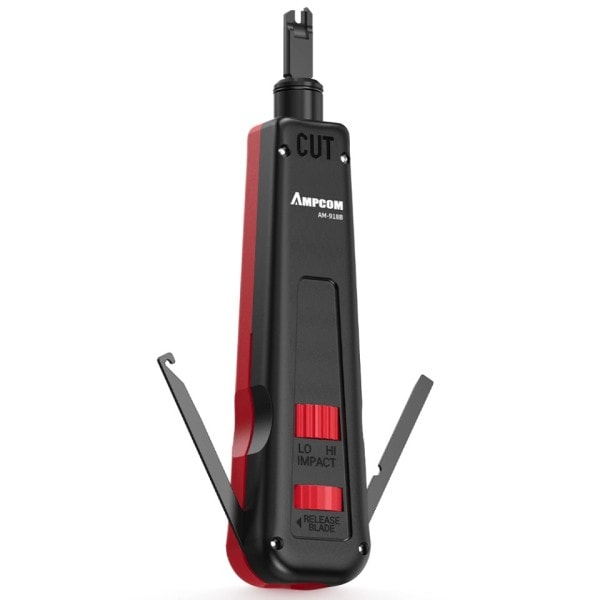 Punch Down Tool AMPCOM 110 Type Multi-function Network Cable Tool with To  Blades