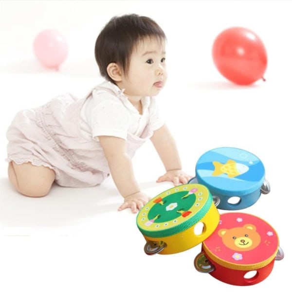 Barn Barn Musik Leksaker Utbildning Tecknad Mini Musikal Beat Instrument Hand trumma