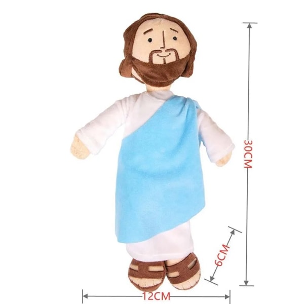 Jesus Jungfru Mary Plysch Toy Kristus Religiös Plushie Figur Barn Utbildnings Fyld Doll Mjuk Figur