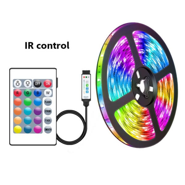 Bluetooth LED Strip lampor 5050 RGBW Fjärrkontroll kontroll panel strömförsörjning tejp diod LED neon natt ljus