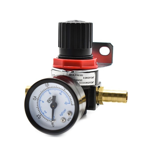 Mini luft tryk aflastning kontrol kompressor regulator behandling enheder ventil med måler  4MM-16MM fitting