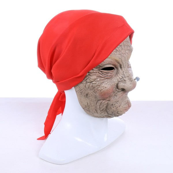 Halloween Latex masker cosplay rygning gamle kvinder bedstemor maske kostumer rekvisitter
