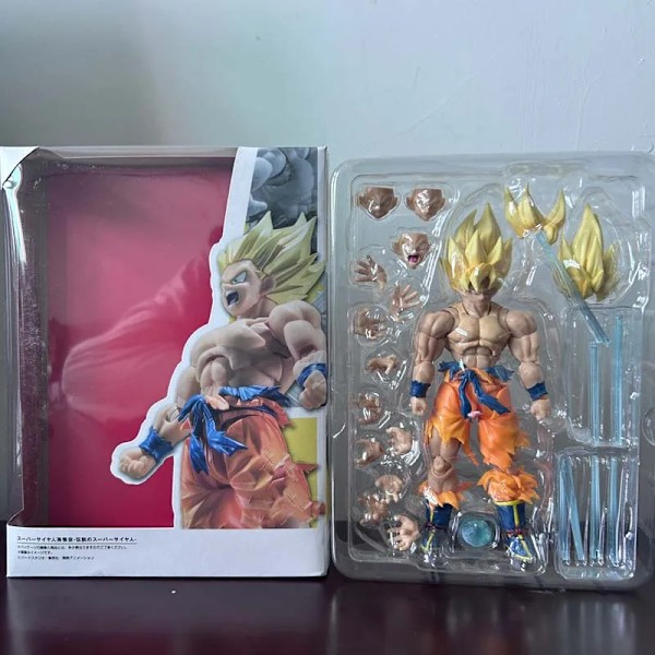 Super Saiya Anime Action Figurer Modell Leker
