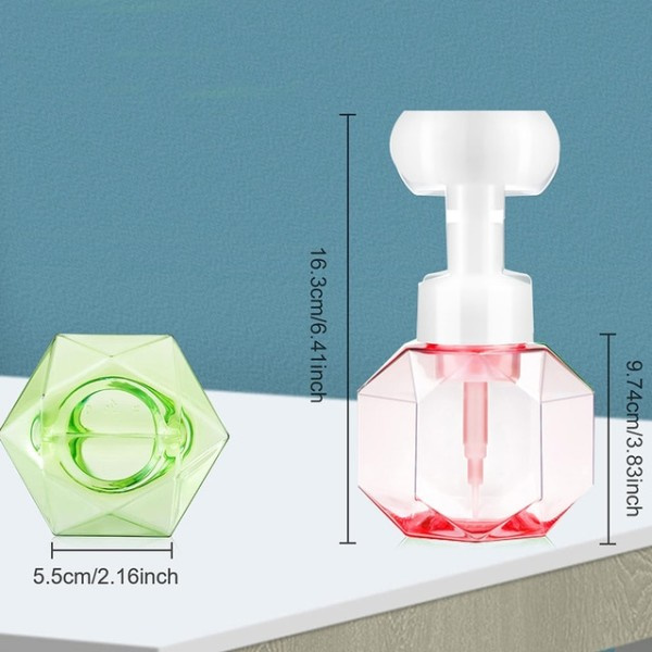 Blomma tvål dispenser skum pump flaska kök plast påfyllningsbara behållare