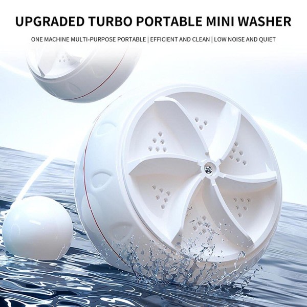 Bærbar Turbo Vaske Maskin Høj Power Mini Ultrasonic Washer