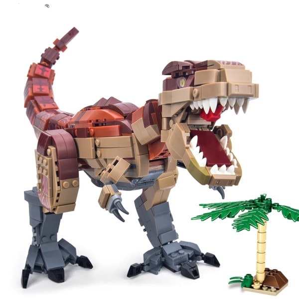 Jurassic Indominus Rex Dinosaur World Model Building Blocks City Triceratops Velociraptor