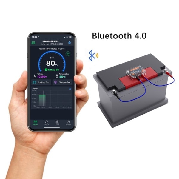 Langaton Bluetooth 4.0 12V akku valvonta BM6 auton akku terveys tarkistus sovellus valvonta akku testeri