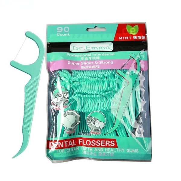 90st Tandtråd Tandtråd Picks Tandpetare Tänder Stick Tand Rengöring Interdental Borste Dental Tandtråd Pick