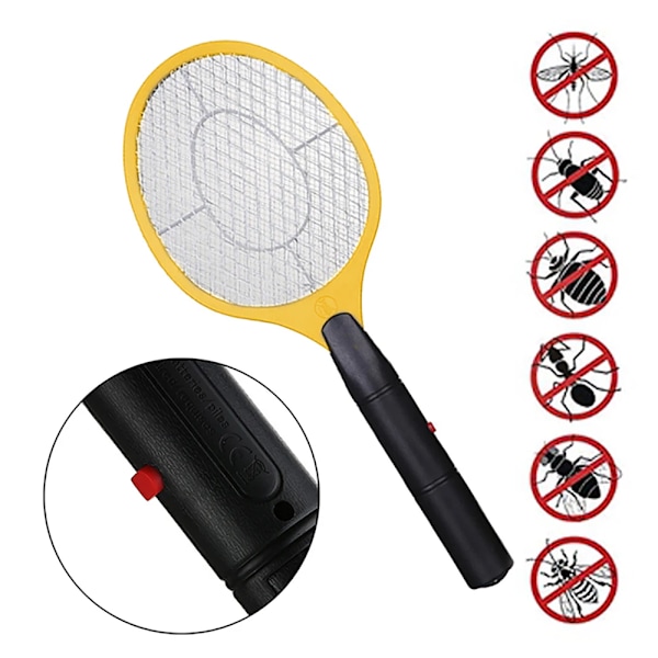 Elektrisk Fly Insekt Bug Zapper Flagermus Håndholdt Insekt Fly Swatter Ketcher