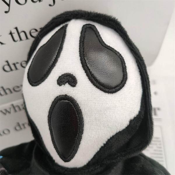 Halloween Kuuma musta Ghostface sarjakuva söpö hanska pehmo lelut kauhu huuto tytöt pojat lahja