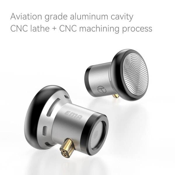 14,2 mm Dynamic Driver In Ear Hörlurar Bas Metal Platt Head Plug Earburd