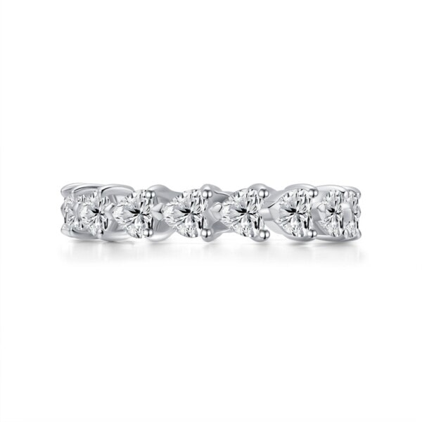 Ægte 925 Sterling sølv hjerte finger ringe til kvinder bryllup jubilæum smykker