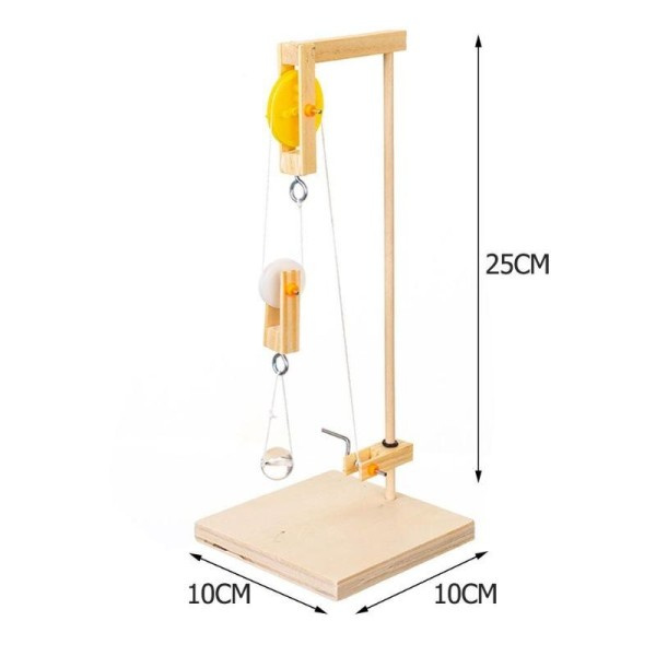 Kids DIY Vitenskap Eksperiment Modell Bygningssett Manuell Kran Kreativt Leke Barn Tidlig Læring Utdanning Leker