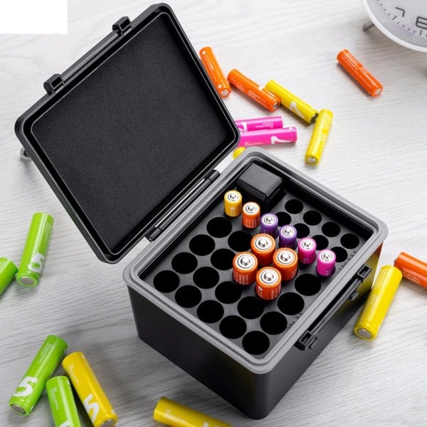 Multi Slots 18650 Container AA AAA Batteri Etuiet Holder med Batterier Tester Vandtæt Batteri Opbevaring Boks
