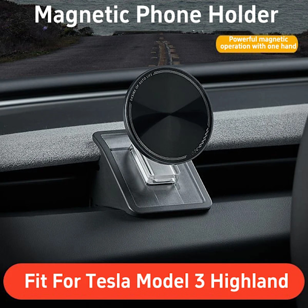 Til Tesla Model 3 Highland Telefon Holder Mount Magnetisk Telefon Mount