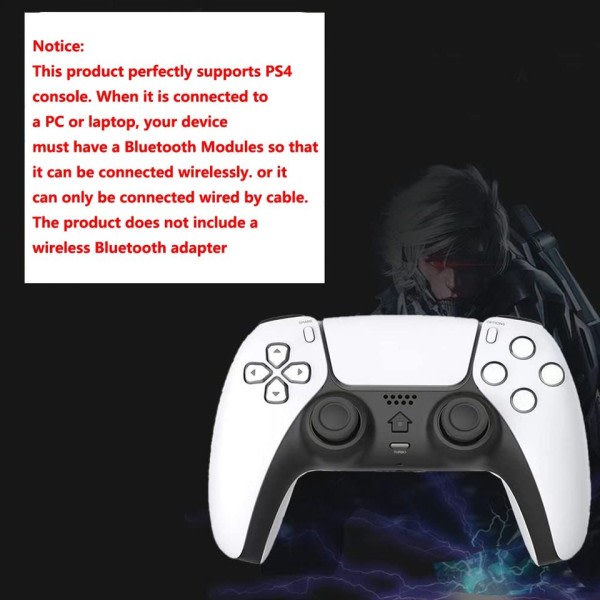 Trådlös Joystick Bluetooth Ps4 Controller Gamepad 6-Axis Game Mando Joypad