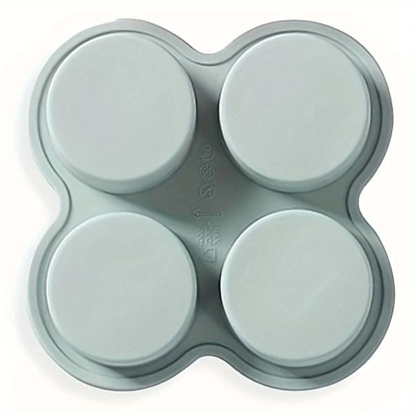 Air Fryer Ägg Mögel Rund Form Ägg Mögel 4 Cavity Non-Stick Silicon Air Fryer Ägg Panna Ägg Steamer
