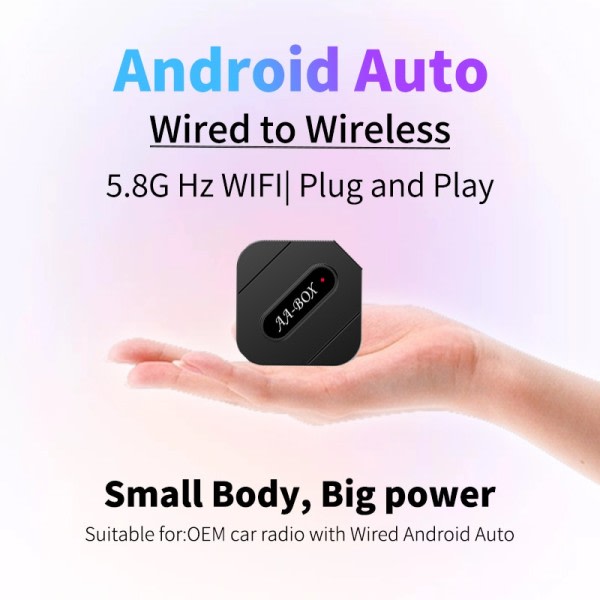 Mini Android Auto Carplay Trådløs Adapter AI Box Bil OEM Kablet Android Auto To Wireless USB Dongle