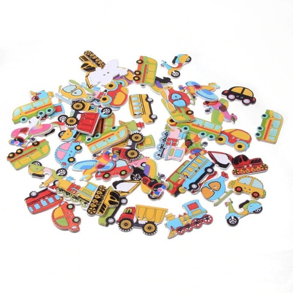 Sekalaiset kuljetus ompelu tarvikkeet puiset napit vaatteille neulominen käsityöt scrapbooking tee-se-itse