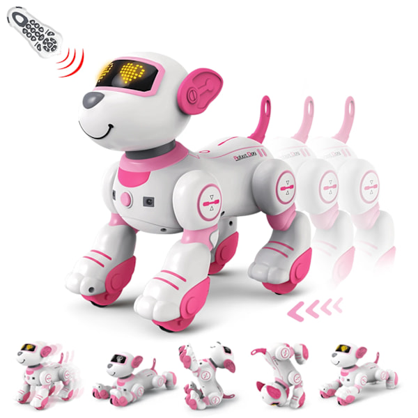 Fjernbetjening Kontrol Robot Hund Programmerbar Smart Interaktiv Stunt Robot Hund
