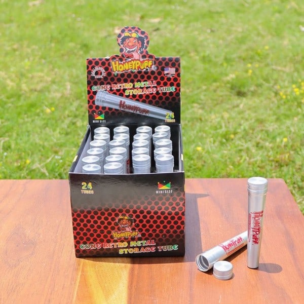 Metal Dåse Tube  Opbevaring Tube  Portable Stash Jar